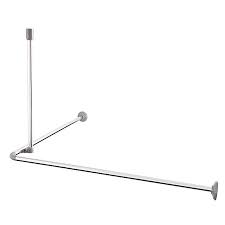 Kit de tringle à rideau. Barre De Douche A Angle Droit Chromee Cooke Lewis Nira Castorama