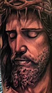 My client Abraham drove five hours from Arizona just to have me tattoo a  portrait of Jesus