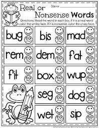 Sep 01, 2020 · the prep for this free printable fall nonsense words activity is super easy. Real Or Nonsense Words Worksheets Planning Playtime