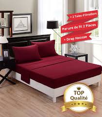 Check spelling or type a new query. Parure De Lit Rouge Bordeaux 4 Pieces Poly Coton Qualite Superieure Orthodream Tn