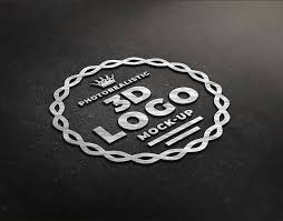 Free Realistic 3d Logo Mockup Mockuptree Logo Mockup Logo Mockups Psd Free Logo Mockup