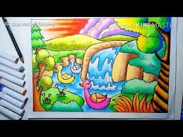 Pin Di Waterfall Drawing
