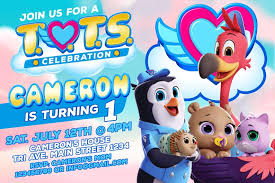 T Ot S Invitation Birthday Party Disney Junior Tots Etsy Disney Junior Birthday Party Disney Junior Birthday Disney Junior Party