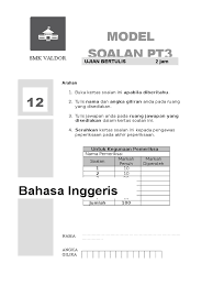 Bahasa inggeris kertas 2 dua jam lima belas minit. Bahasa Inggeris Tingkatan 2 Nature