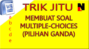 Check spelling or type a new query. Contoh Soal Cpns 2019 Cara Praktis Membuat Soal Pilihan Ganda Multiple Choices Dg Office Word Qwerty