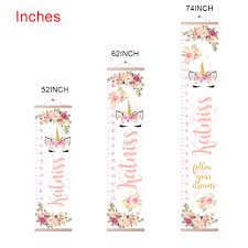 personalized unicorn growth chart with name