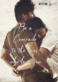 True Love Couple Quotes Dear Comrade Vijaydevarakonda Rashmika Quotes Dear Comrade Quotes In 2020 Movie Love Quotes Love Picture Quotes Love Quotes In Telugu