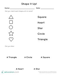 Preschool worksheets help your little one develop early learning skills. Preschool Shapes Worksheets Free Printables Education Com