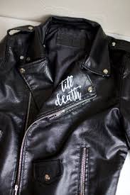 Personalized Bride Jacket Mrs Leather Jacket Moto Jacket Wedding Jacket Leather Jacket Wedding Custom Leather Jackets Painted Leather Jacket