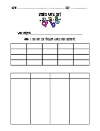 Spelling Word Sort Spelling Words Word Sorts Word Work