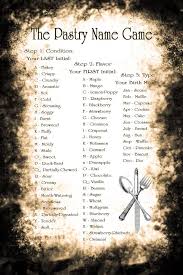 Pastry Name Game By Akili Amethyst On Deviantart Name Games Funny Name Generator Fantasy Names