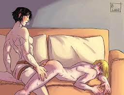 🔞AruMika Pegging (By @Bianco_Dot) | Mikasa Ackerman Hentai |  Truyen-Hentai.com