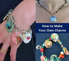 Handmade charm bracelet made using chain, and a stretchy hair tie. Diy Craft Tutorial How To Make Jewelry Charms From Recycled Materials Feltmagnet