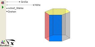 Der flächeninhalt und der umfang des regelmäßigen sechsecks wird hierzu wiederholt. Sechseckprisma