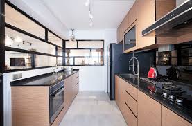 In this 4 room hdb kitchen design, a tiled wall is chosen as a backsplash to make cleaning up a breeze. Galley Kitchen Ideas For Hdb Homeowners Cromly Com