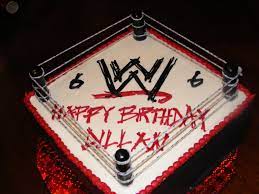 The next wrestling cake kit features a plastic round wrestling mat and two wrestlers. Wwe Cakes Decoration Ideas Little Birthday Cakes