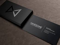 Handsome Cards Business Card Design Creative Business Cards Creative Black Business Card