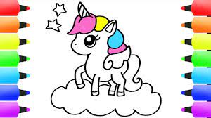 Today i will fill another request yet again and teach those of you who wanted to learn how. How To Draw A Unicorn Easy Cute Drawing For Kids Youtube
