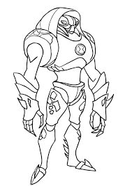 Ben tennyson, ben 10 protagonist. Ben Omniverse Ripjaws Coloring Pages Ben 10 Coloring Pages Cartoon Coloring Pages Coloring Pages