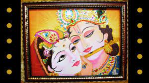 Canvas Painting Radha Krishna Handmade Wall Decor Youtube Watercolour wooden radha krishna silk painting, size: canvas painting radha krishna handmade wall decor