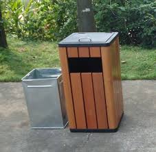 Outdoor Wooden Dustbin Outdoor Wooden Rubbish Bin View Wooden Rubbish Bin Gavin Product Details From Guangzhou Gavin Urban El Wooden Doors Door Crafts Wooden