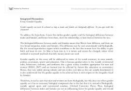 Essays On Gender Inequality Gender Inequality At Work Essay