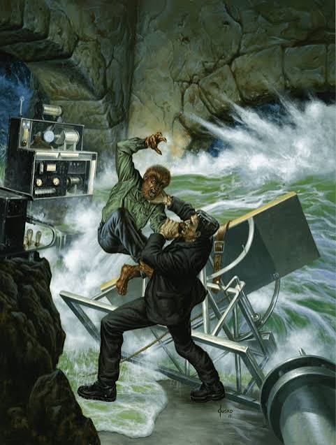 FRANKENSTEIN MEETS THE WOLF MAN (Art by Joe Jusko) : r/UniversalMonsters