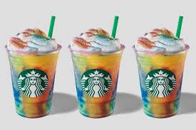 Starbucks Adds Colorful Tie Dye Frappuccino To Its Menu For A Few Days Starbucks Recipes Pureed Food Recipes Frappuccino