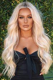 Women S 613 Blonde Color Long Length Body Wave Human Hair Wigs Natural Looking Lace Front Wigs 28inch Long Blonde Hair Human Hair Wigs Long Hair Styles
