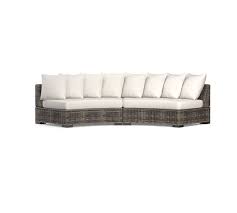 Posted on may 3, 2018. Huntington All Weather Wicker Rounded Outdoor Sectional Set Pottery Barn