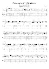 Check spelling or type a new query. Somewhere Over The Rainbow For Ukulele And Violin Sheet Music For Violin Ukulele Mixed Duet Musescore Com