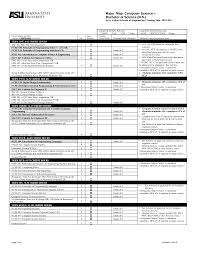 Cse Major Map Asu 2
