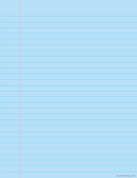 Printable Blue Wide Ruled Notebook Paper For Letter Paper Free Download At Https Museprintables Com Download Pape Notebook Paper Ruled Notebook Letter Paper