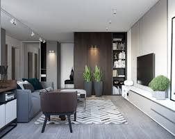 Spacious Looking One Bedroom Apartment With Dark Wood Accents Modern Apartment Decor Small House Interior Design Apartment Design