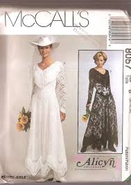 Cowgirl Bridal Gown Western Wedding Dress Pattern Mccalls 8057 Bride Gown Misses Western Style Wedding Dress Mccalls Patterns Dress Wedding Dress Patterns