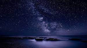 Purple And White Galaxy Digital Wallpaper Sea Night Stars Milky Way Starry 4k Wallpaper Hdwallpaper Des Digital Wallpaper Space Artwork Star Wallpapers