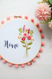 Well, to a certain extent it depends on what type of embroidery you are doing, and also on personal preference. Floral Home Embroidery Hoop Art Free Embroidery Pattern