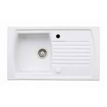 Ceramic kitchen ceramic sink sink ceramic sinks ceramic kitchen sinks new kitchen small white kitchens ceramic undermount astini grooved ceramic gloss white belfast butler kitchen sink worktop drainer. Ceramic Kitchen Sinks Sinks Taps Com