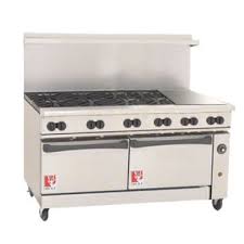 8 burner stove with griddle. Commercial Gas Restaurant Ranges With Griddles Restaurant Supply