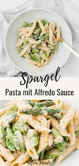 Vegane Cremige Spargel Pasta Alfredo Style Aline Made Spargel Pasta Pasta Mit Grunem Spargel Rezepte