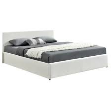 All platform lift storage bed are made from exceptional materials that give them unparalleled strength and durability. Mikasa Furniture White Makoto Faux Leather Gas Lift Storage Bed Frame Reviews Temple Webster