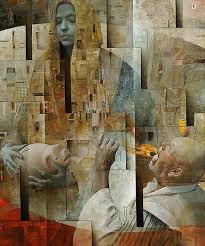 Shape And Geometry In Painting By Italian Artist Sergio Cerchi Art Painting Portrait Art