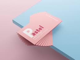 Logo on a stack of business cards. Free Business Cards Mockup On Behance