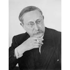 Leon Blum French statesman, portrait man cigarette glasses facing L...