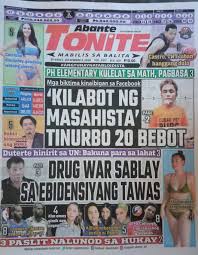 Tabloids date to the early 1900s when they were referred to as small newspapers. Headlines English News And Tagalog Facebook