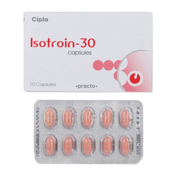 Isotroin 30 MG Capsule - Uses, Dosage, Side Effects, Price, Composition | Practo