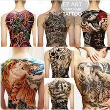 A full body tattoo is said to be the ultimate form of dedication and commitment to body art. Full Back Punggung Desain Terbaru Tato Temporer Temporary Tattoo Hasil Mirip Asli Shopee Indonesia