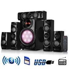 5 1 Channel Surround Sound Bluetooth Home Stereo Speaker Home Theater System Usb Befree Wireless Speaker System Speaker System Black Speaker