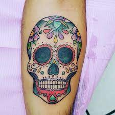 Fin tatouage tete de mort noire. Tatouage Tete De Mort Mexicaine Signification Tendances