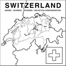 The cross should be white. Switzerland Map Coloring Pages Learny Kids